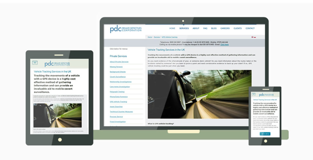 PDC Website Design